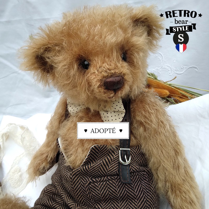 Ours En Mohair Vintage – Collection – Fabriqué En France – Taille 41 Cm – NEUF